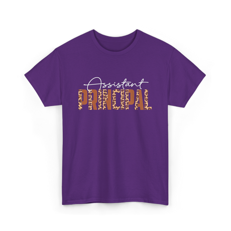 Assistant Principal Job Title T-Shirt - Purple