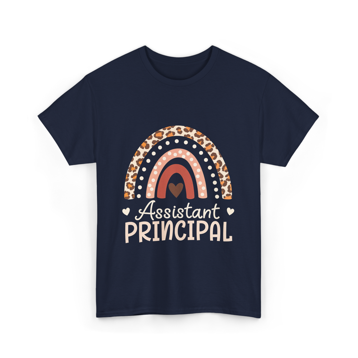 Assistant Principal Leopard Appreciation T-Shirt - Navy