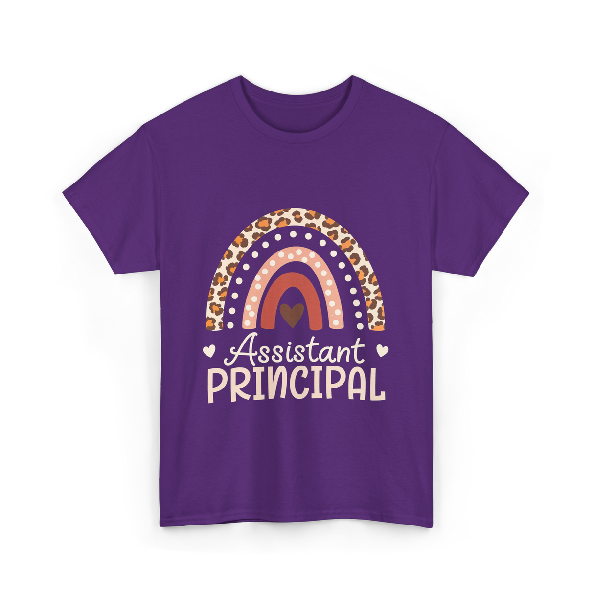 Assistant Principal Leopard Appreciation T-Shirt - Purple