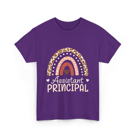 Assistant Principal Leopard Appreciation T-Shirt - Purple