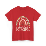 Assistant Principal Leopard Appreciation T-Shirt - Red