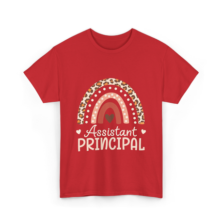 Assistant Principal Leopard Appreciation T-Shirt - Red