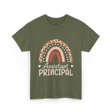 Assistant Principal Leopard Appreciation T-Shirt - Military Green