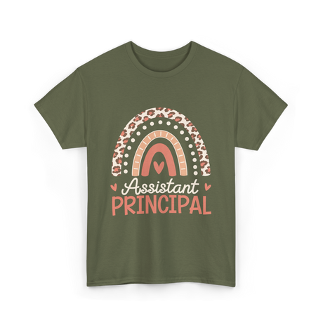 Assistant Principal Rainbow Appreciation T-Shirt - Military Green