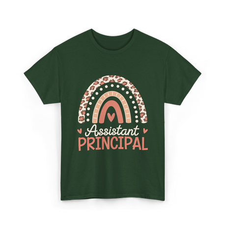 Assistant Principal Rainbow Appreciation T-Shirt - Forest Green