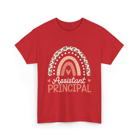 Assistant Principal Rainbow Appreciation T-Shirt - Red