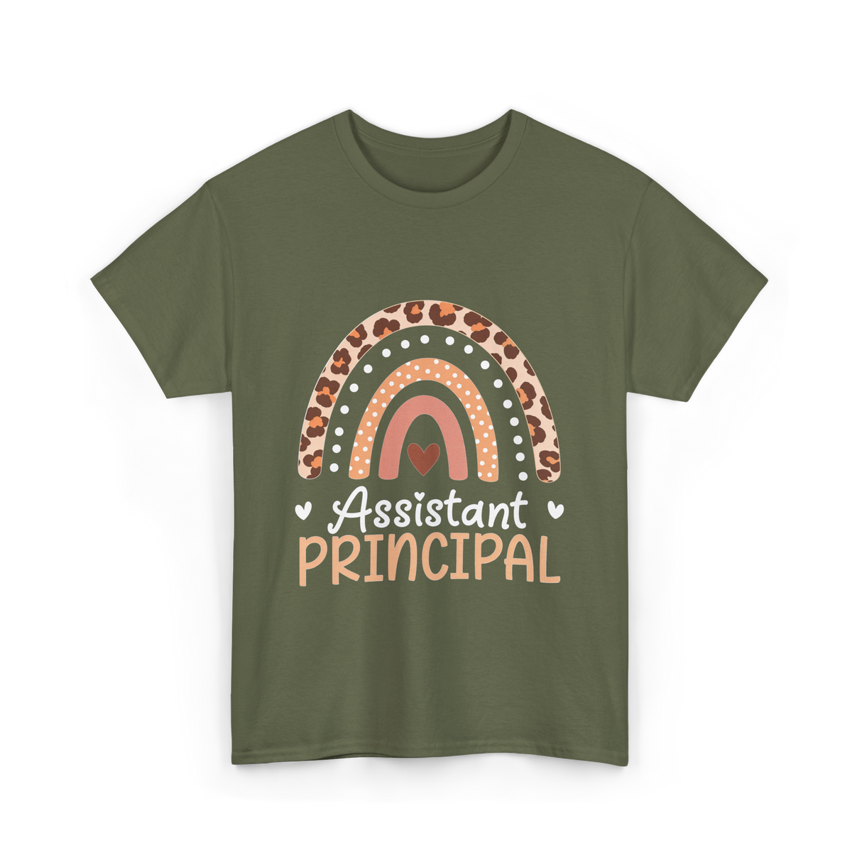 Assistant Principal Rainbow School Leader T-Shirt - Military Green