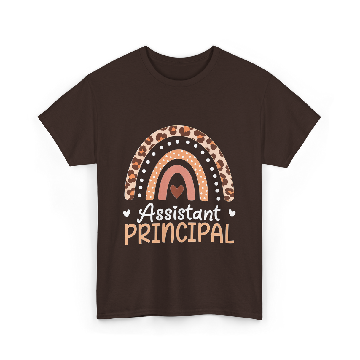 Assistant Principal Rainbow School Leader T-Shirt - Dark Chocolate