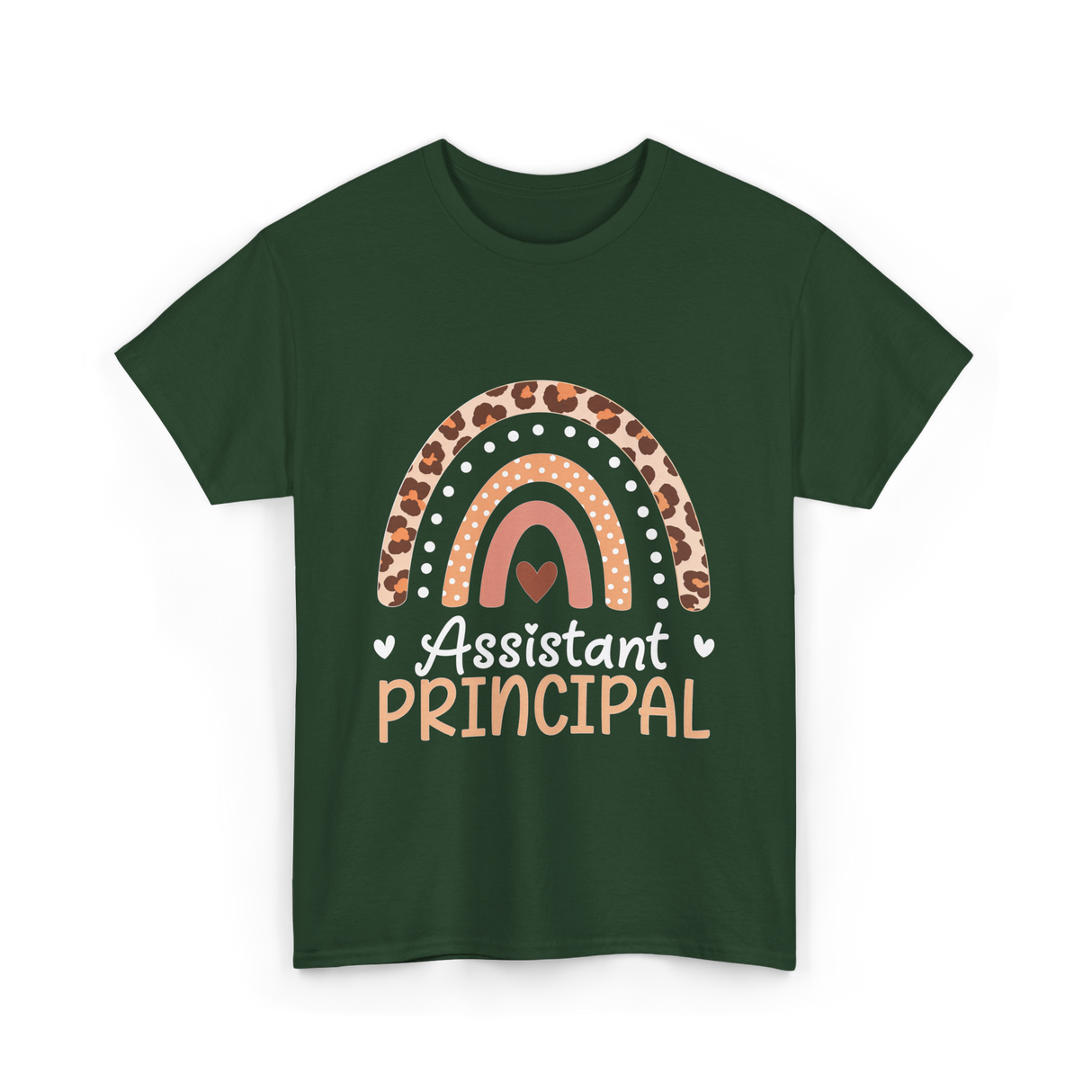 Assistant Principal Rainbow School Leader T-Shirt - Forest Green