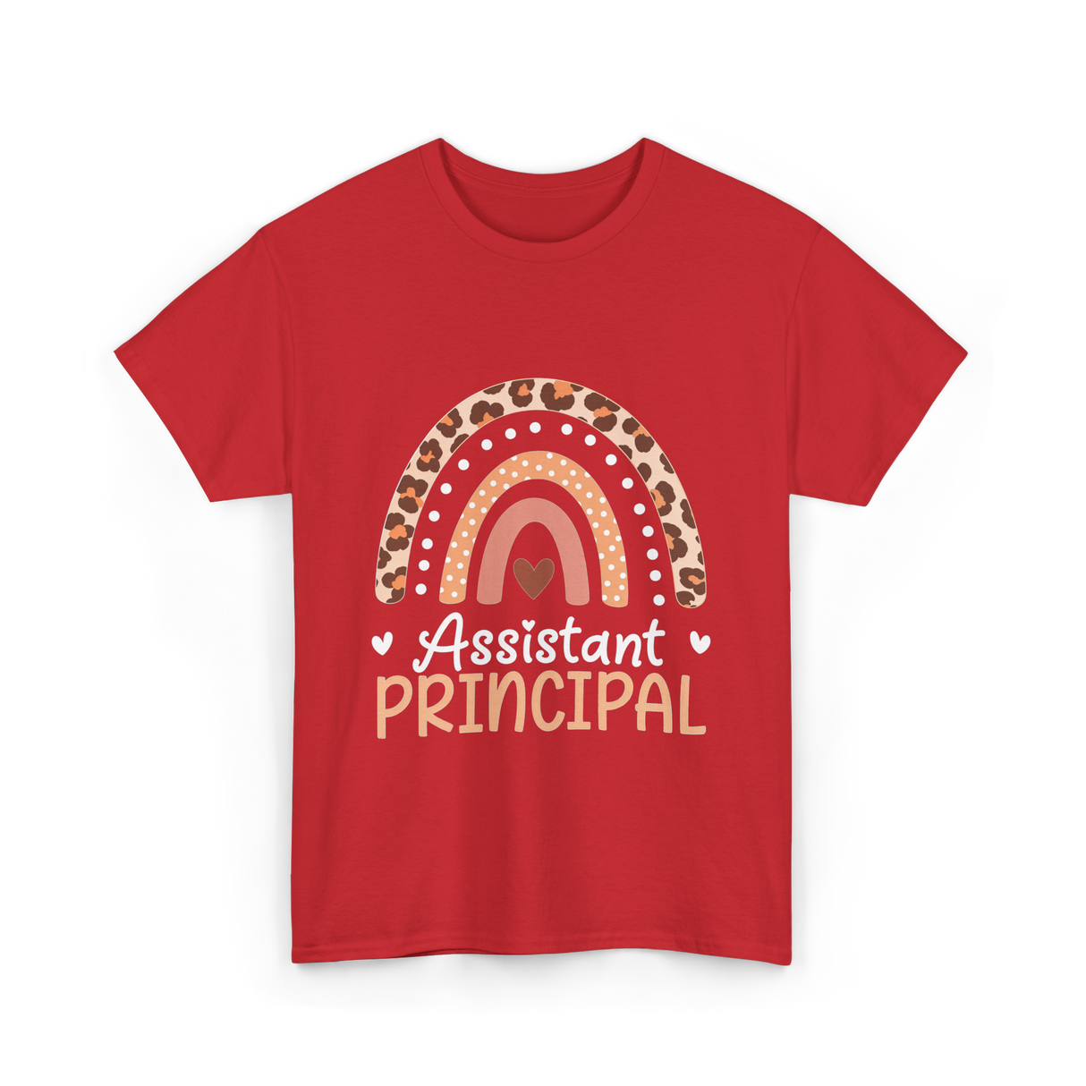 Assistant Principal Rainbow School Leader T-Shirt - Red