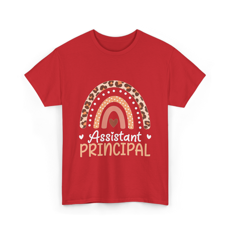 Assistant Principal Rainbow School Leader T-Shirt - Red