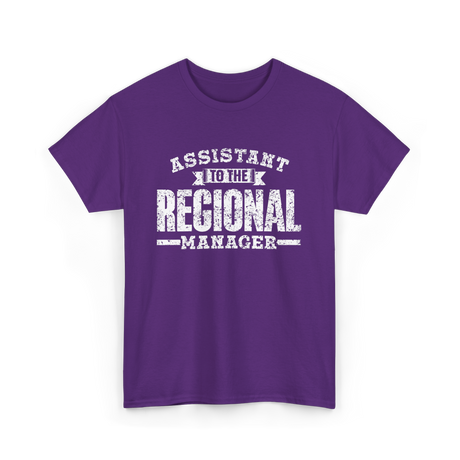 Assistant To The Regional Manager T-Shirt - Purple