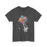 Astronaut Holding Planets Space Kids T-Shirt - Dark Heather