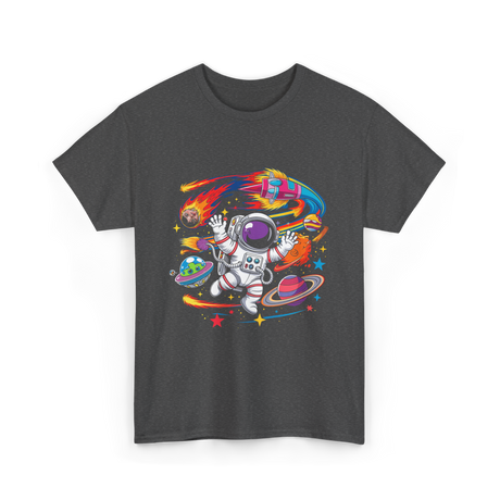 Astronaut in Outer Space T-Shirt - Dark Heather