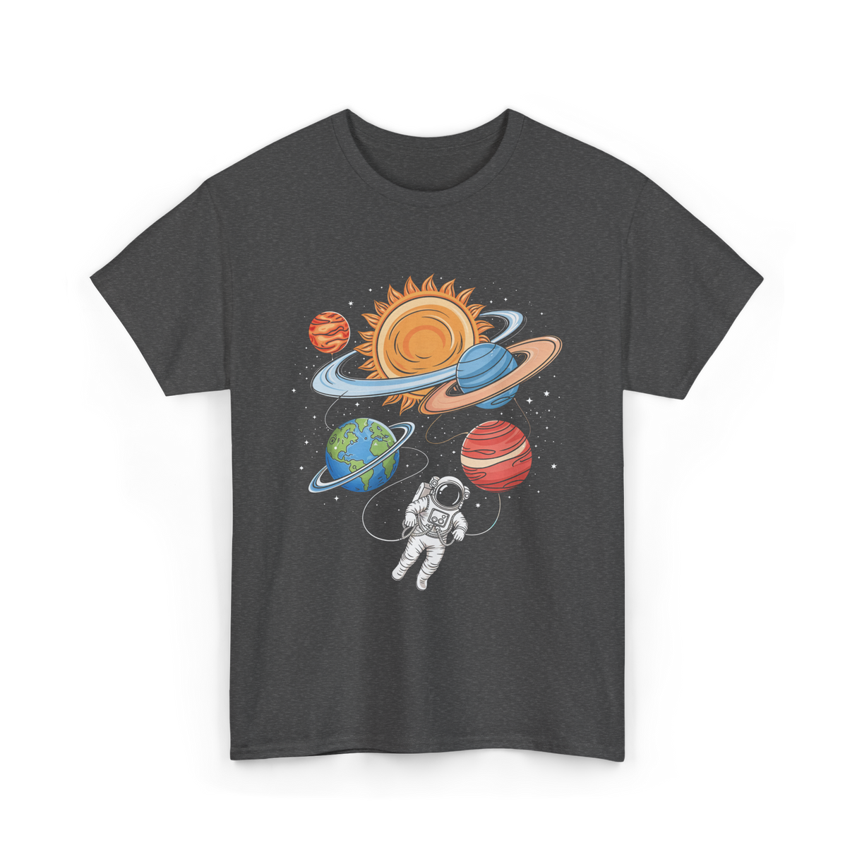 Astronaut in Space Astronomy T-Shirt - Dark Heather