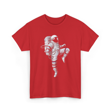 Astronaut Martial Arts Karate T-Shirt - Red