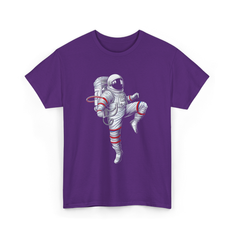 Astronaut Martial Arts Karate T-Shirt - Purple