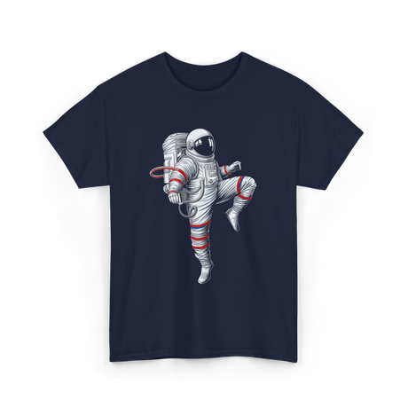 Astronaut Martial Arts Karate T-Shirt - Navy