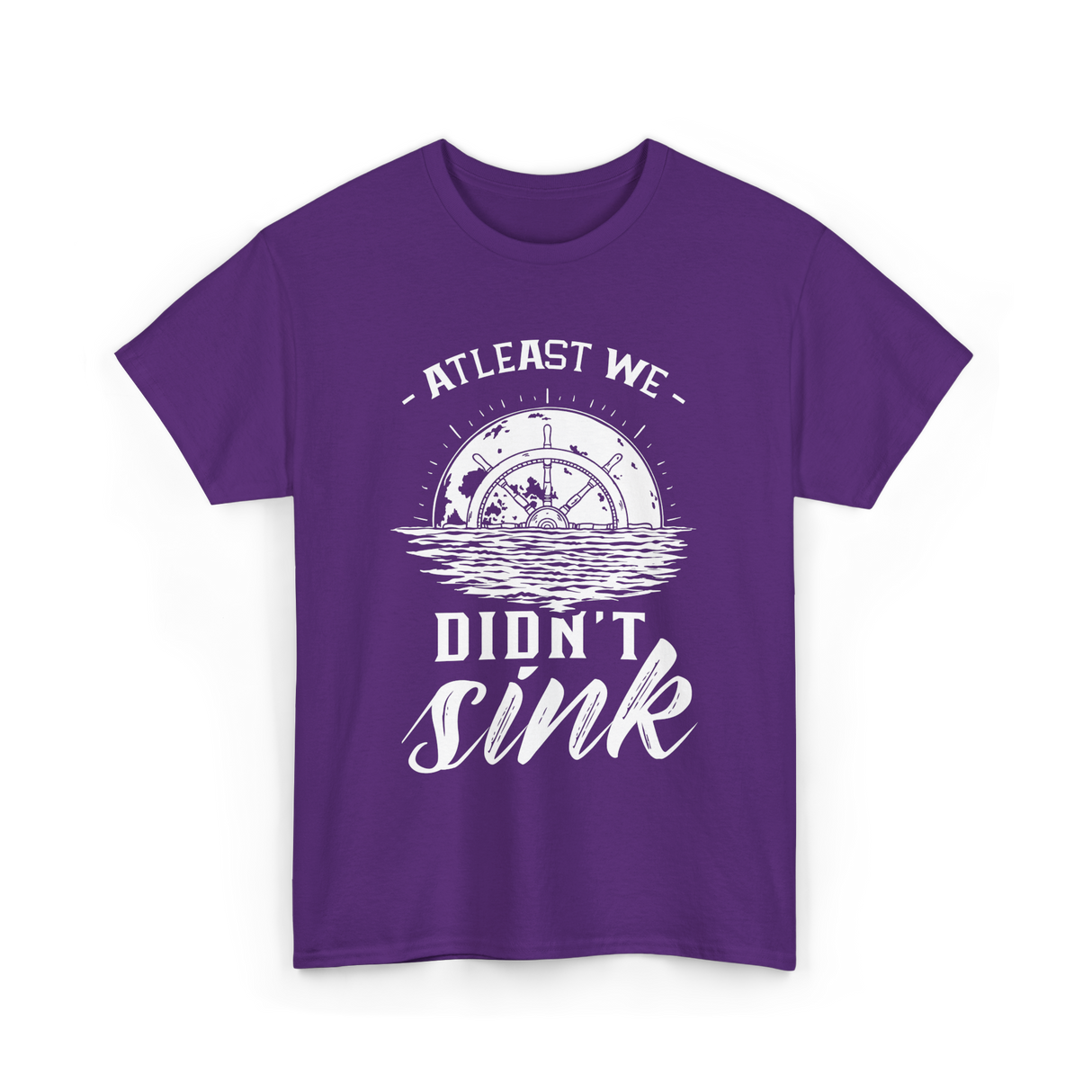 At Least We Didn't Sink Captain T-Shirt - Purple