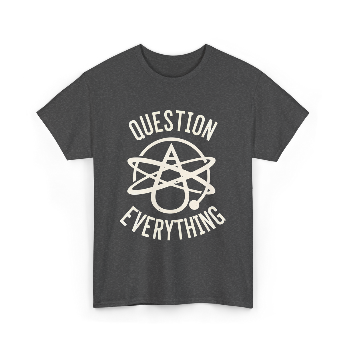 Atheist Symbol T-Shirt - Dark Heather