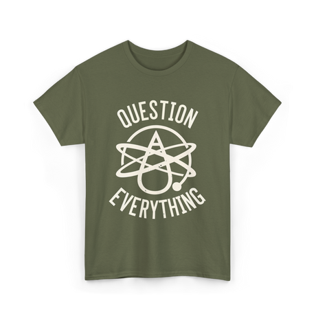 Atheist Symbol T-Shirt - Military Green