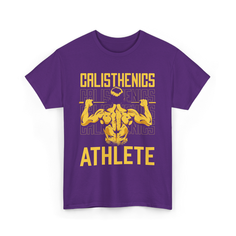 Athlete Workout Fitness Calisthenics T-Shirt - Purple