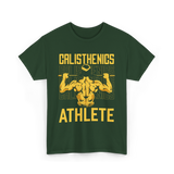 Athlete Workout Fitness Calisthenics T-Shirt - Forest Green