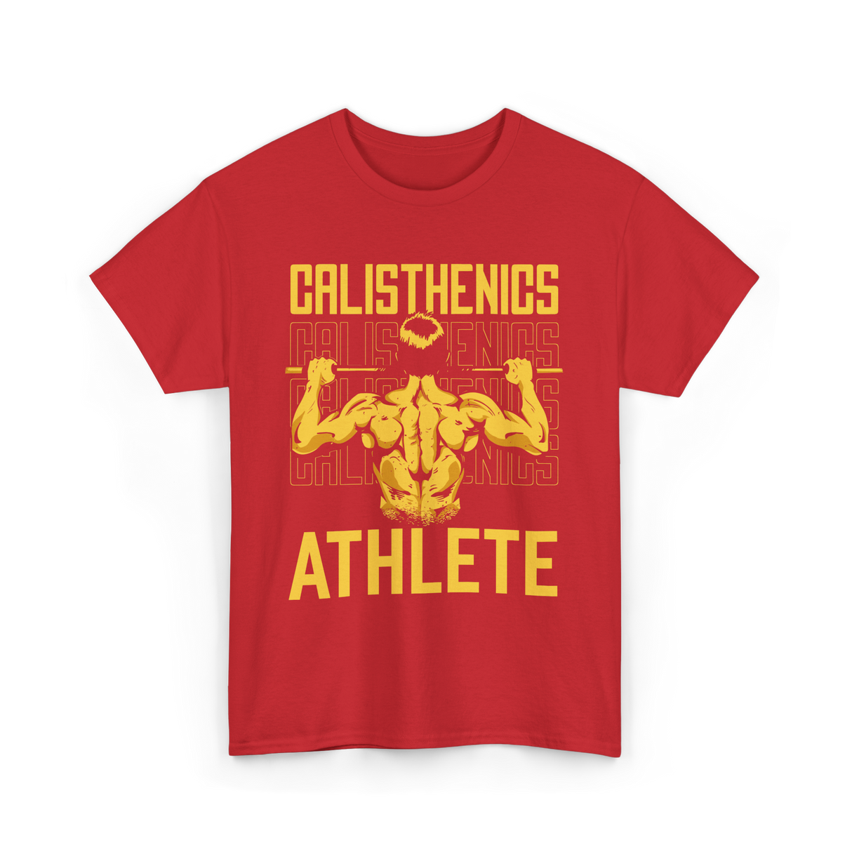 Athlete Workout Fitness Calisthenics T-Shirt - Red