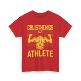 Athlete Workout Fitness Calisthenics T-Shirt - Red