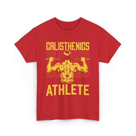 Athlete Workout Fitness Calisthenics T-Shirt - Red