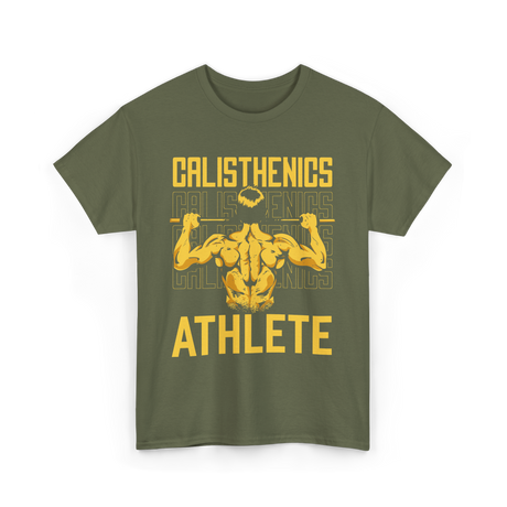 Athlete Workout Fitness Calisthenics T-Shirt - Military Green