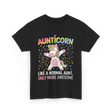 Aunticorn Only More Awesome Unicorn T-Shirt - Black