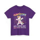 Aunticorn Only More Awesome Unicorn T-Shirt - Purple