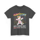 Aunticorn Only More Awesome Unicorn T-Shirt - Dark Heather