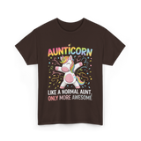 Aunticorn Only More Awesome Unicorn T-Shirt - Dark Chocolate