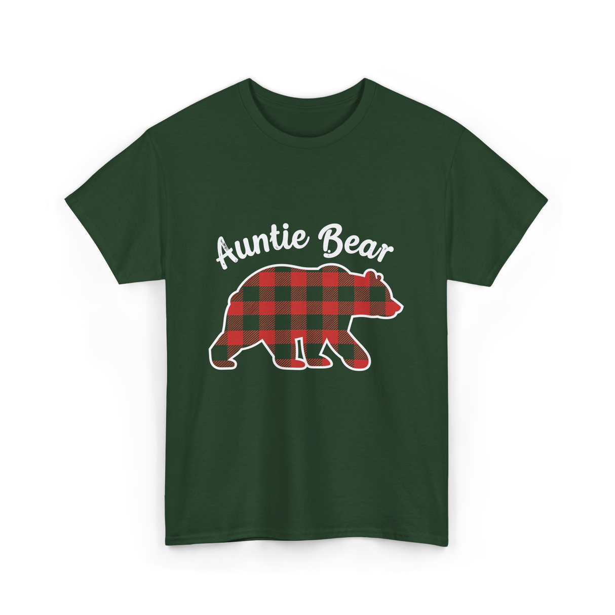 Auntie Bear T-Shirt - Forest Green