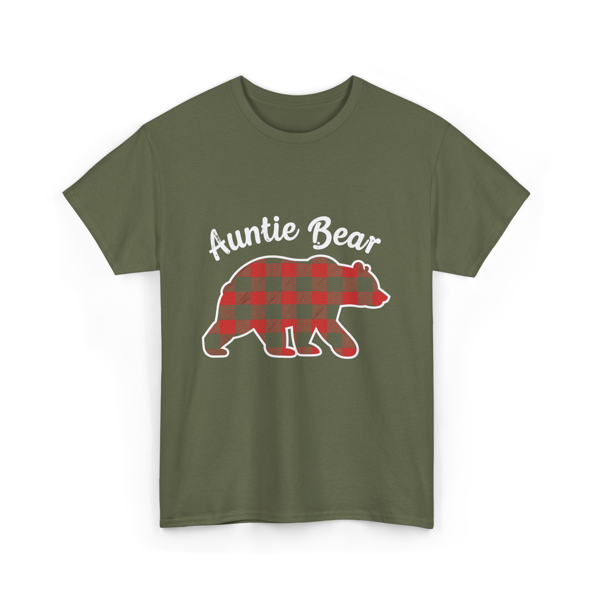 Auntie Bear T-Shirt - Military Green