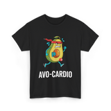 Avo-Cardio Avocado Fitness T-Shirt - Black