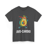 Avo-Cardio Avocado Fitness T-Shirt - Dark Heather