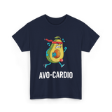 Avo-Cardio Avocado Fitness T-Shirt - Navy