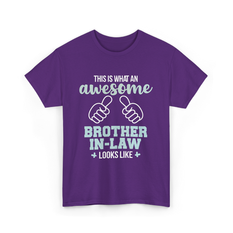 Awesome Brother in Law T-Shirt - Purple