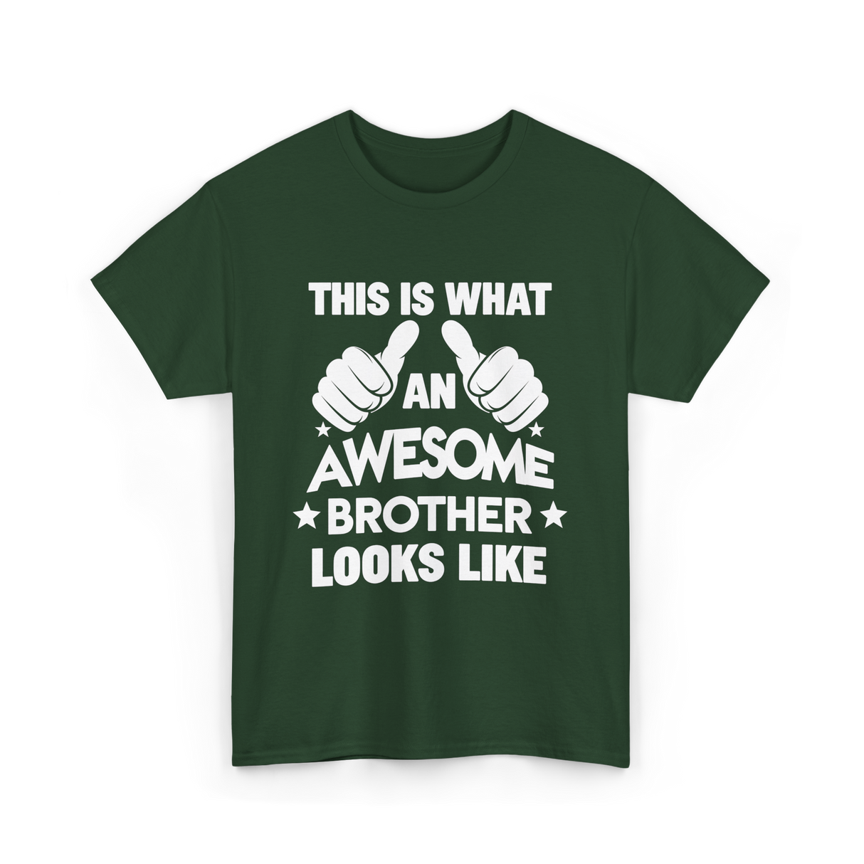 Awesome Brother Looks Brother T-Shirt - Forest Green