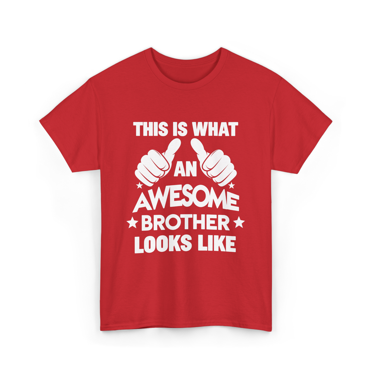 Awesome Brother Looks Brother T-Shirt - Red