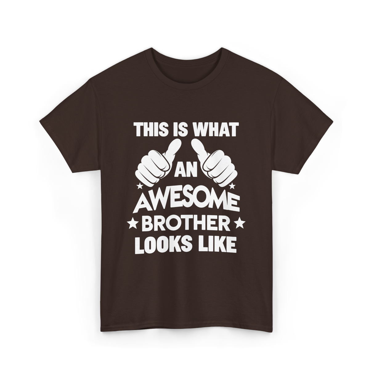 Awesome Brother Looks Brother T-Shirt - Dark Chocolate