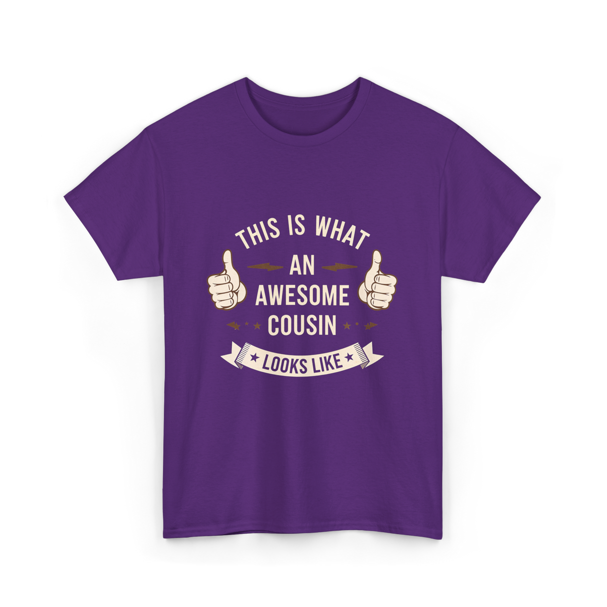 Awesome Cousin Looks Like Cousin T-Shirt - Purple