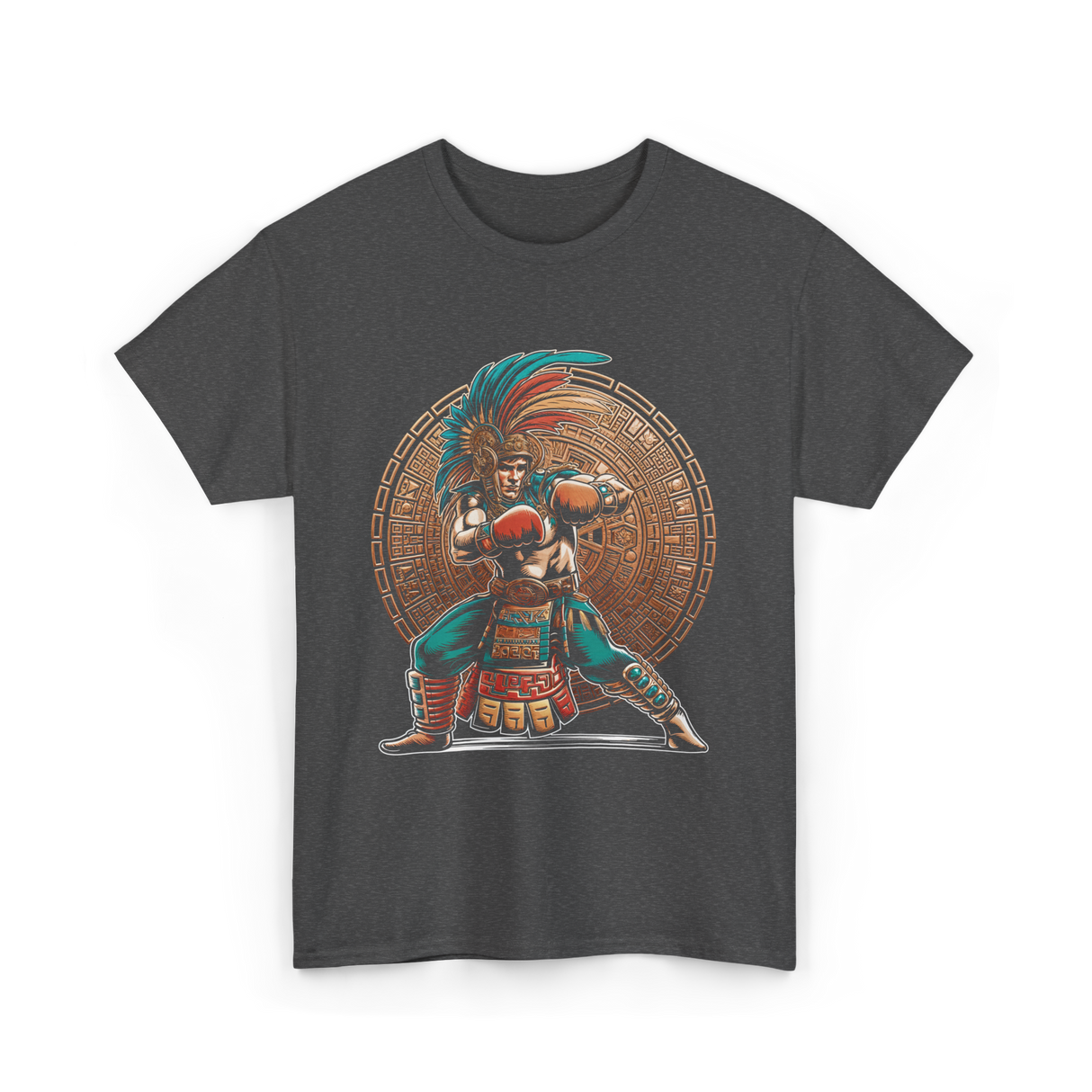 Aztec Boxer Boxing Champion T-Shirt - Dark Heather