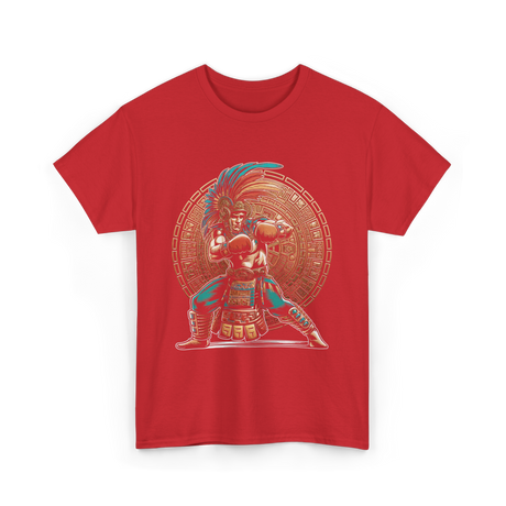 Aztec Boxer Boxing Champion T-Shirt - Red