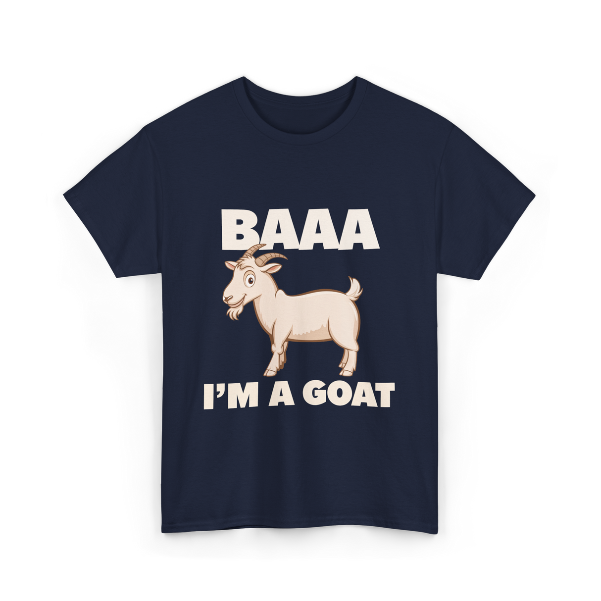 Baaa I'm A Goat T-Shirt - Navy