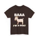 Baaa I'm A Goat T-Shirt - Dark Chocolate