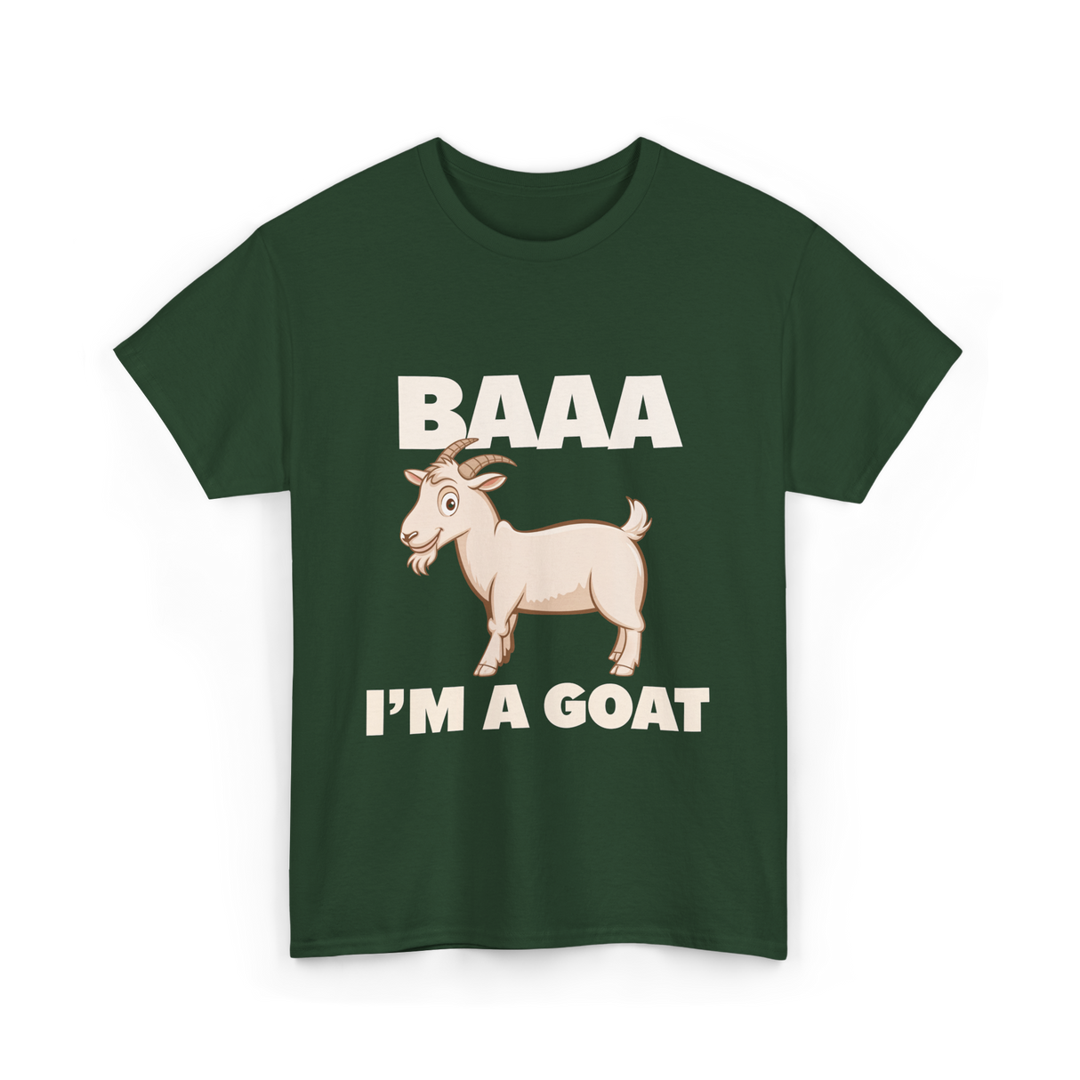 Baaa I'm A Goat T-Shirt - Forest Green